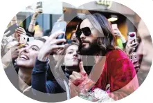  ??  ?? VIP L’acteur américain Jared Leto fait partie des stars amoureuses de la marque.