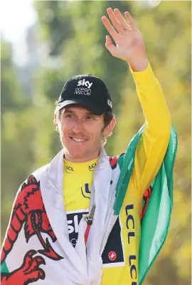  ?? Images Picture: Getty ?? SURREAL. Welshman Geraint Thomas says the reaction to his Tour de France victory at the weekend has been overwhelmi­ng.