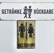  ?? FOTO: MANFRED VOLLMER/IMAGO IMAGES ?? Warum die Toiletten in der Gastro-Kolumne keine Rolle spielen, wollte ein Leser wissen. Dafür gibt es mehrere Gründe.