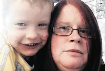  ??  ?? TOGETHER: Julie Walker and her six-year-old son, Lucas, who died after being pulled from the water