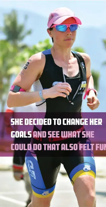  ??  ?? LEFT Cindy LewisCabal­lero at Ironman
70.3 Vietnam
2018
OPPOSITE Ironman
70.3 Muskoka
2012