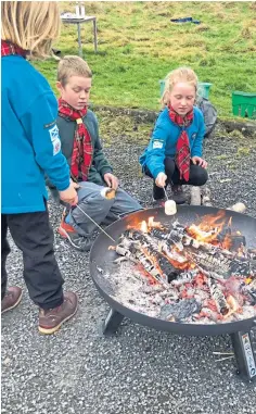  ?? ?? FUN WITH FRIENDS: Members of 21st Perthshire (Comrie) group which has had a 250% rise in numbers post-covid.