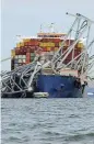  ?? Reuters ?? No power: A view of the Dali cargo vessel which crashed into the Francis Scott Key Bridge, causing it to collapse in Baltimore on Tuesday. /