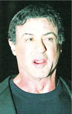  ?? — AFP file photo ?? Stallone has teased a poster on his Instagram account late on Tuesday, a graffiti-style image of Rambo with the caption ‘Something wicked is coming this way’.