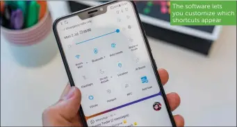  ??  ?? The software lets you customize which shortcuts appear