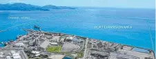  ?? An aerial view showing the Port of Townsville expansion. ??