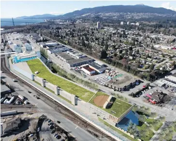  ??  ?? The new North Shore Waste Water Treatment Plant in North Vancouver can be equipped with a system to recover the thermal energy generated in the treatment process.