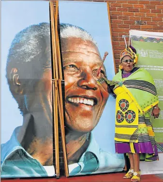  ?? Picture: ZINGISA MVUMVU ?? HONOURING: MEC Pemmy Majodina’s budget was focused on the Mandela centenary celebratio­ns