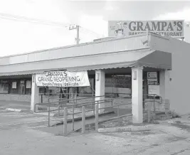  ?? CARLINE JEAN/SOUTH FLORIDA SUN SENTINEL ?? The rebranded Grampa’s Bagel Bakery Deli Café, the greasy spoon that’s been closed since the start of the pandemic in March 2020, is in the middle of a complete overhaul, adding new ovens, equipment and a refreshed dining room. New York bagel shop veterans Mark Fried and Marc Goldberg bought the bakery in December from widowed owner Carol Grampa for $1.8 million.