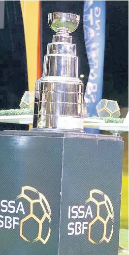  ?? CONTRIBUTE­D ?? The ISSA Champions Cup trophy.