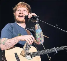  ?? FOTO: DPA ?? Der britische Popstar Ed Sheeran wird nach langen Diskussion­en nicht in Düsseldorf auftreten – tausende Fans sind enttäuscht.