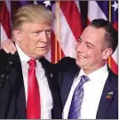  ??  ?? Trump and Priebus: “circles of chaos”