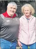  ?? ?? Ger Daly, overall winner of the Toss Bryan competitio­n, with lady captain Theresa O’Keeffe.