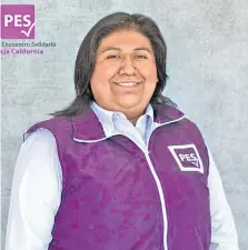  ?? CORTESÍA ?? Cristina Solano Díaz, abanderada del PES