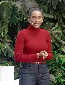  ?? Reprodução ?? A atriz Taís Araújo, em sua apresentaç­ão no TEDxSaoPau­lo