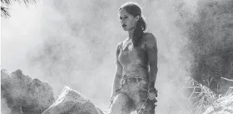  ?? WARNER BROS. ?? Alicia Vikander is the new Lara Croft in Tomb Raider, a role once owned by Angelina Jolie.