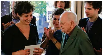  ?? ©Antony Vesque ?? En 2016, Pierre Bergé, président d’honneur, avait remis son prix à Alice Zéniter.