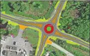  ?? COURTESY OF THE NYS DOT ?? To mitigate the dangers of the Route 13and Route 31 intersecti­on in the Town of Lenox is to install a single lane roundabout.