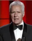  ?? Chris Pizzello/ Invision/ AP ?? Alex Trebek speaks at the 44th annual Daytime Emmy Awards in 2017.