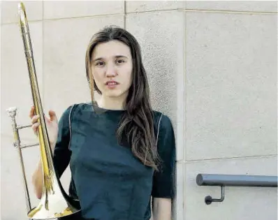 ?? Andreu Dalmau / Efe ?? Rita Payés, con su trombón.
