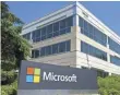  ?? STEPHEN BRASHEAR, GETTY IMAGES ?? Microsoft has said that Congress should pass new legislatio­n instead of justices arguing over “an old law.”