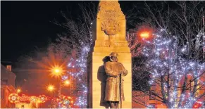  ??  ?? Tree lights The lights in the Wellmeadow, photograph­ed here in 2014 by Blairie reader David Gow, are popular with local people during the winter months