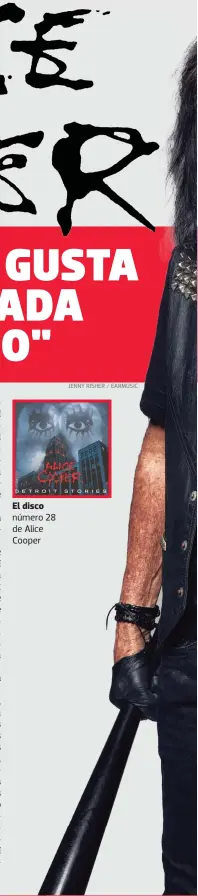  ?? JENNY RISHER / EARMUSIC ?? El disco número 28 de Alice Cooper