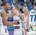  ??  ?? Randolph, Dragic y Doncic.