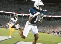  ?? BARRY REEGER/AP ?? Penn State wide receiver KeAndre Lambert-Smith reportedly has not been with the team this week and is considerin­g a transfer.