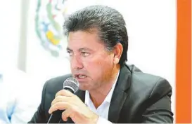  ?? MANUEL GUADARRAMA ?? Ramón Mata Bolívar, presidente regional de la CMIC.