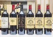  ??  ?? The finest Chateau Angelus: Chateau Bellevue 2013, Le Carillon d’ Angelus, Chateau Angelus 2012, Chateau Angelus 2011 and Chateau Angelus 2006, exclusivel­y available at Wine Story