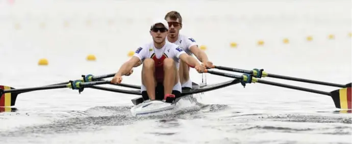  ?? © ?? Niels Van Zandweghe en Tim Brys zijn wereldtop in hun lichte dubbeltwee én kanshebber­s voor een medaille op de Olympische Spelen van Tokio.
Eric Lalmand/belga