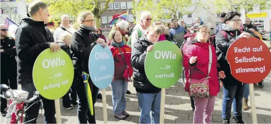  ?? BILD: Aktionsbün­dnis 5. Mai ?? Noch vor der Corona-Pandemie: Eine Demo während der Inklusions­woche Oldenburg