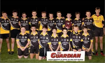  ??  ?? The shield winners from Kilrush.