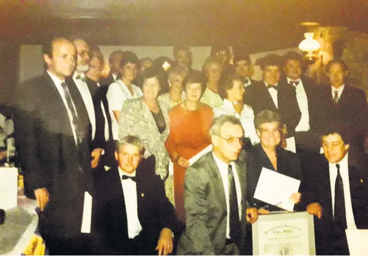  ??  ?? 1992: Inaugural charter presentati­on at the Fox Hotel, Friday, July 17.