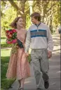  ??  ?? This image released by A24 Films shows Saoirse Ronan, left, and Lucas Hedges in a scene from "Lady Bird.