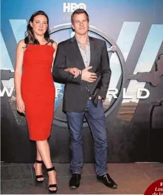  ?? EFE ?? Lisa Joy y Jonathan Nolan, creadores de «Westworld»