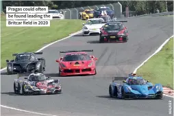  ??  ?? Pragas could often be found leading the Britcar field in 2020