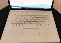  ??  ?? The keyboard of the Microsoft Surface Book 3.