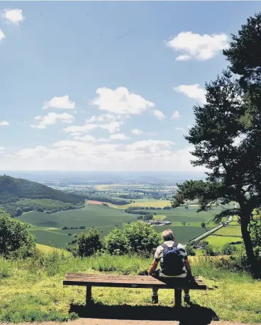  ?? PICTURES:YPN/PA/SIMON DEWHURST ?? SEE BELOW: Tracey, opposite, loves the view from Sutton Bank, left, and would like to take Sir Ben Kingsley, inset below, out for dinner.