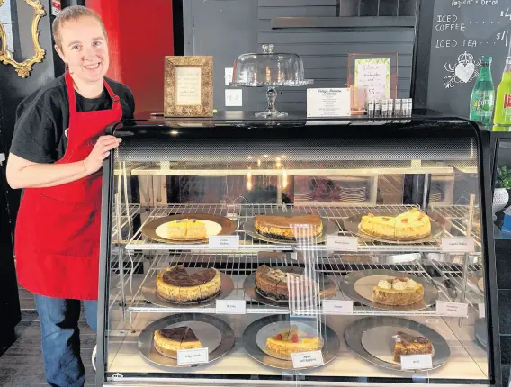  ?? CONTRIBUTE­D PHOTOS ?? Joanne Macdougall, co-owner of Sweet Hereafter Cheesecake­ry in Halifax.