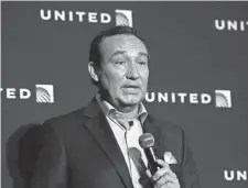  ?? ASSOCIATED PRESS ?? United Airlines CEO Oscar Munoz says recent policy changes to improve customer service are just the beginning.