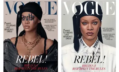  ?? Photograph: Steven Klein/Conde Nast ?? Rihanna on the cover of Vogue.