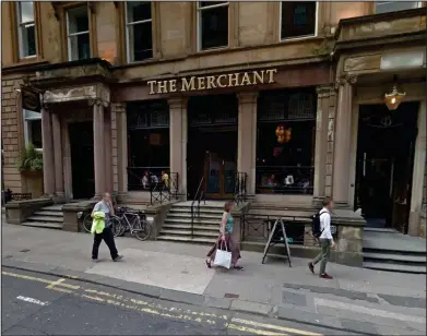  ??  ?? Jamie Smith was in The Merchant pub in Glasgow when the incidents took place