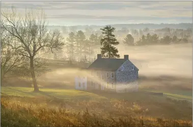  ??  ?? “Stephens Fog” at Valley Forge by Fred Weyman.