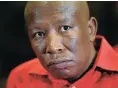  ??  ?? Investigat­ors are scrutinisi­ng EFF leader Julius Malema’s bank accounts.