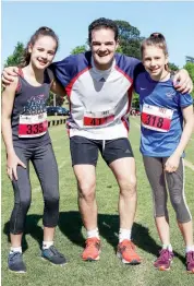  ??  ?? Lucy Williamson, Matt Williamson and Lilly Leighton, all of Warragul, ran good times at the Geoff Watt Memorial Fun Run.