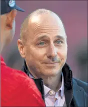  ?? BOSTON HERALD FILE ?? New York Yankees general manager Brian Cashman agreed to a deal with Chaim Bloom of the Red Sox to help his team get under the salary cap.