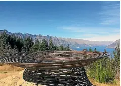  ??  ?? The Basket of Dreams at the summit of Queenstown Hill.