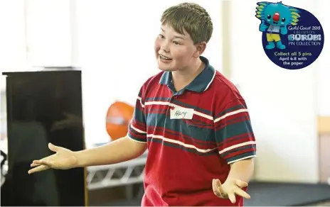  ?? Photos: Nev Madsen ?? YOUNG STAR: Harry Gallagher, 13, auditions for the role of Pinocchio and Junior for the upcoming Toowoomba Choral Society Youth Choir production of My Son Pinocchio: Geppetto’s Musical Tale.